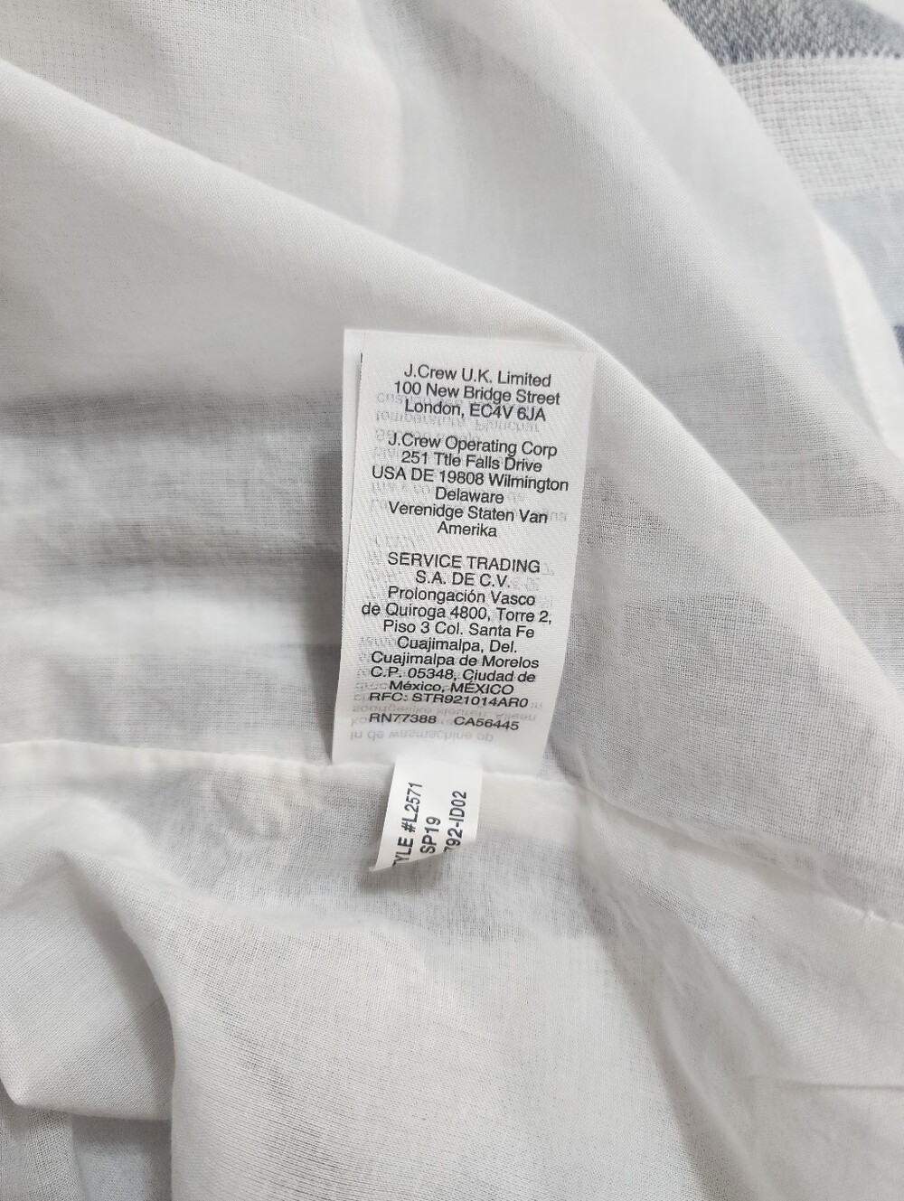 J.Crew Point Sur Linen Striped Midi Dress Size 6 Button Front Pockets Coastal - Picture 6 of 9